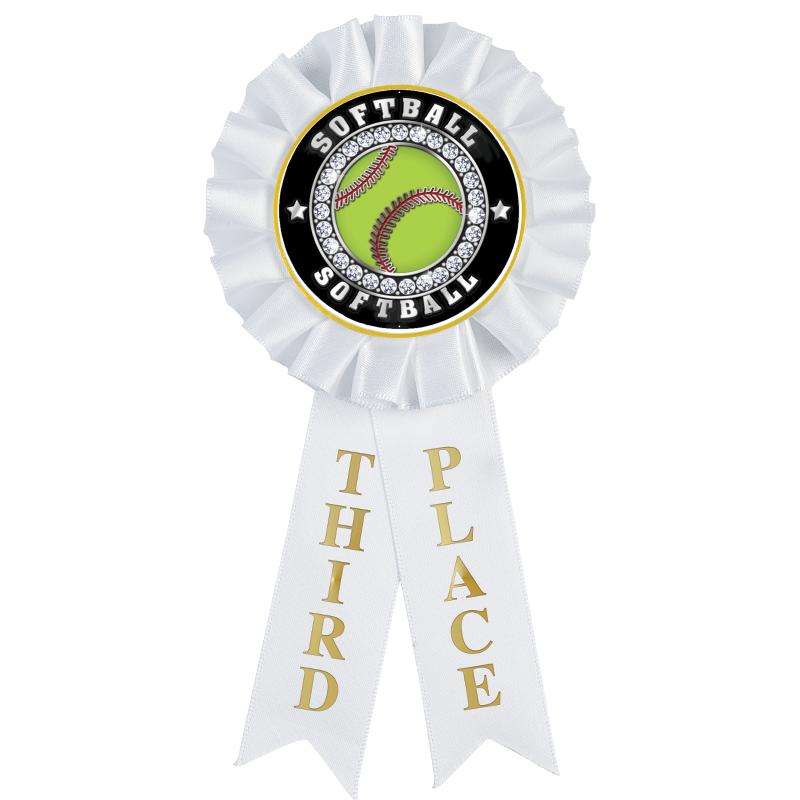 3RD PLACE MYLAR ROSETTES