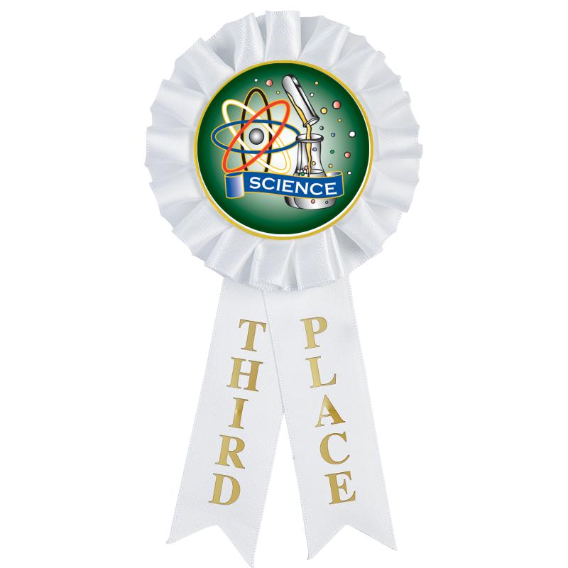 3RD PLACE MYLAR ROSETTES