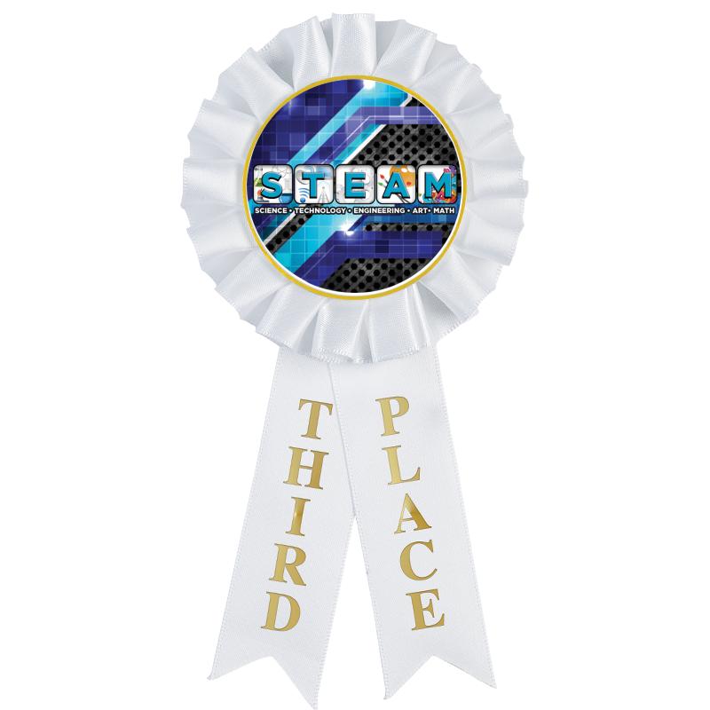 3RD PLACE MYLAR ROSETTES