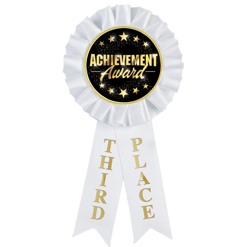 3RD PLACE MYLAR ROSETTES