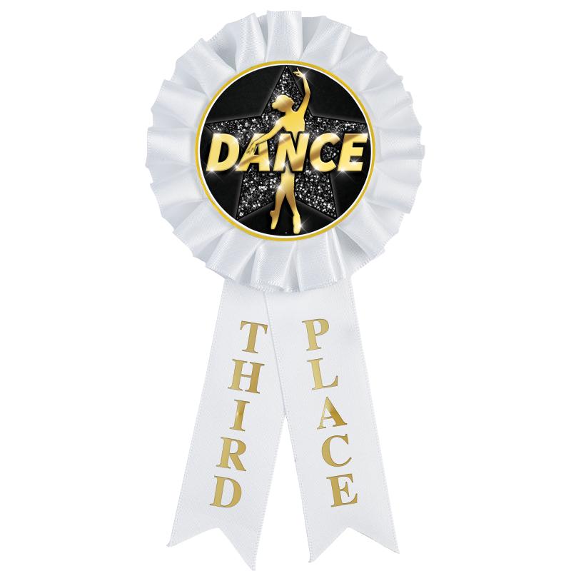 3RD PLACE MYLAR ROSETTES