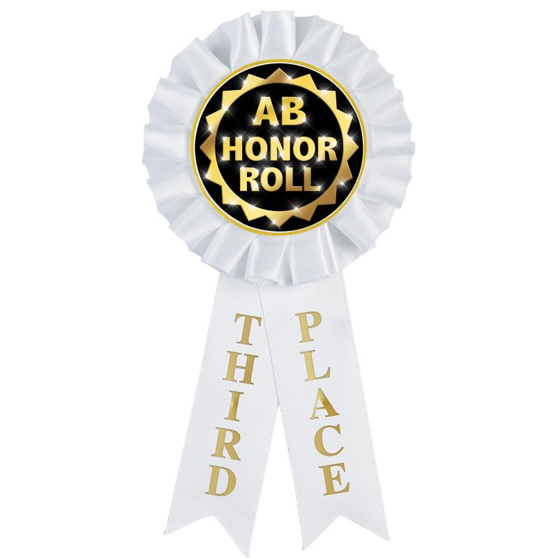 3RD PLACE MYLAR ROSETTES