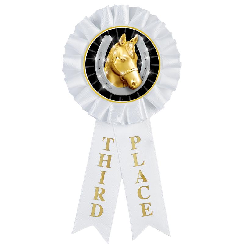 3RD PLACE MYLAR ROSETTES