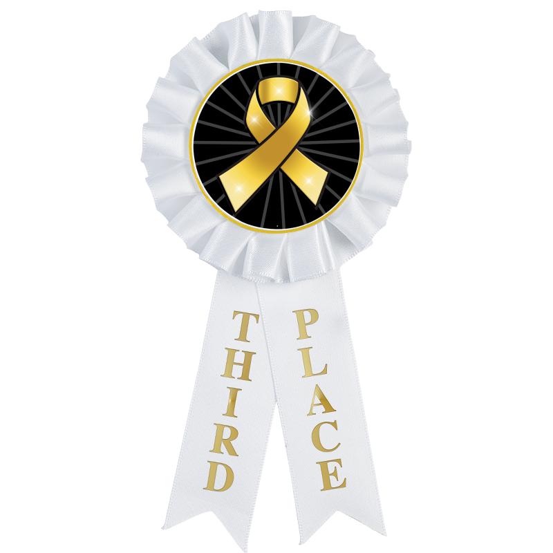 3RD PLACE MYLAR ROSETTES