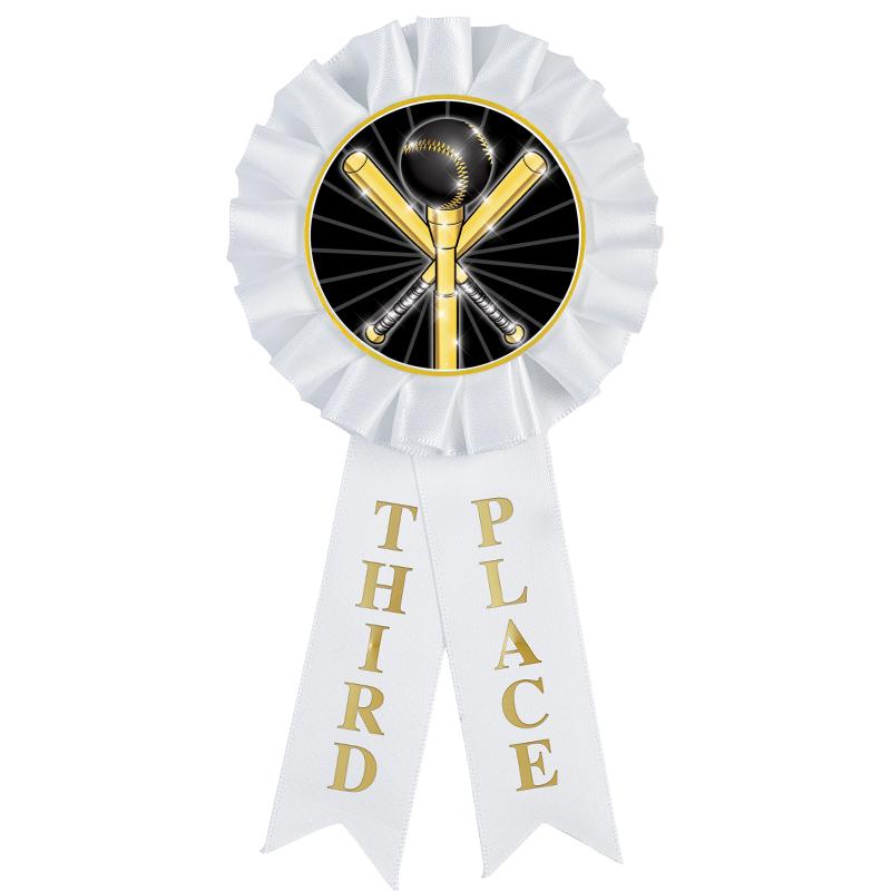 3RD PLACE MYLAR ROSETTES
