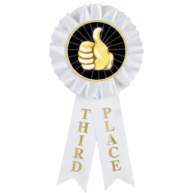 3RD PLACE MYLAR ROSETTES