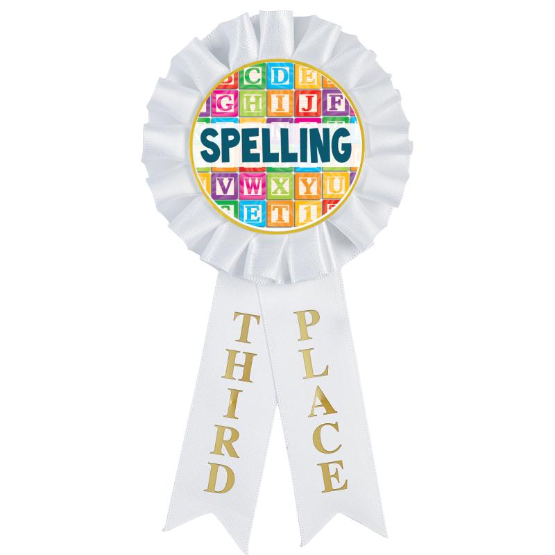 3RD PLACE MYLAR ROSETTES