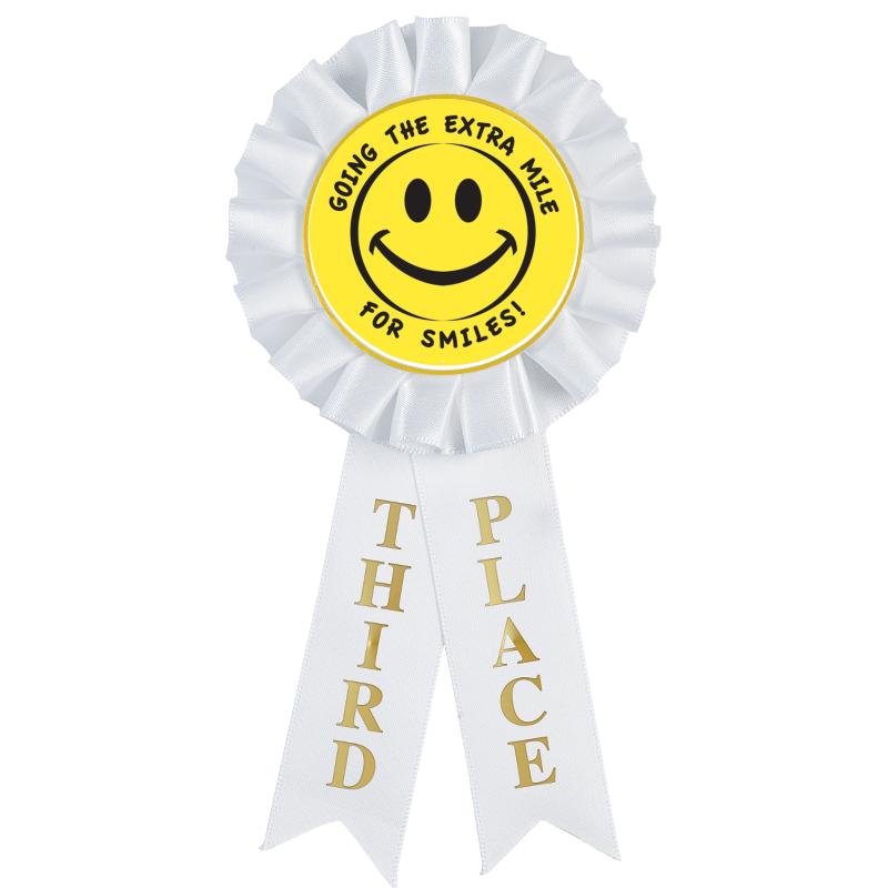 3RD PLACE MYLAR ROSETTES