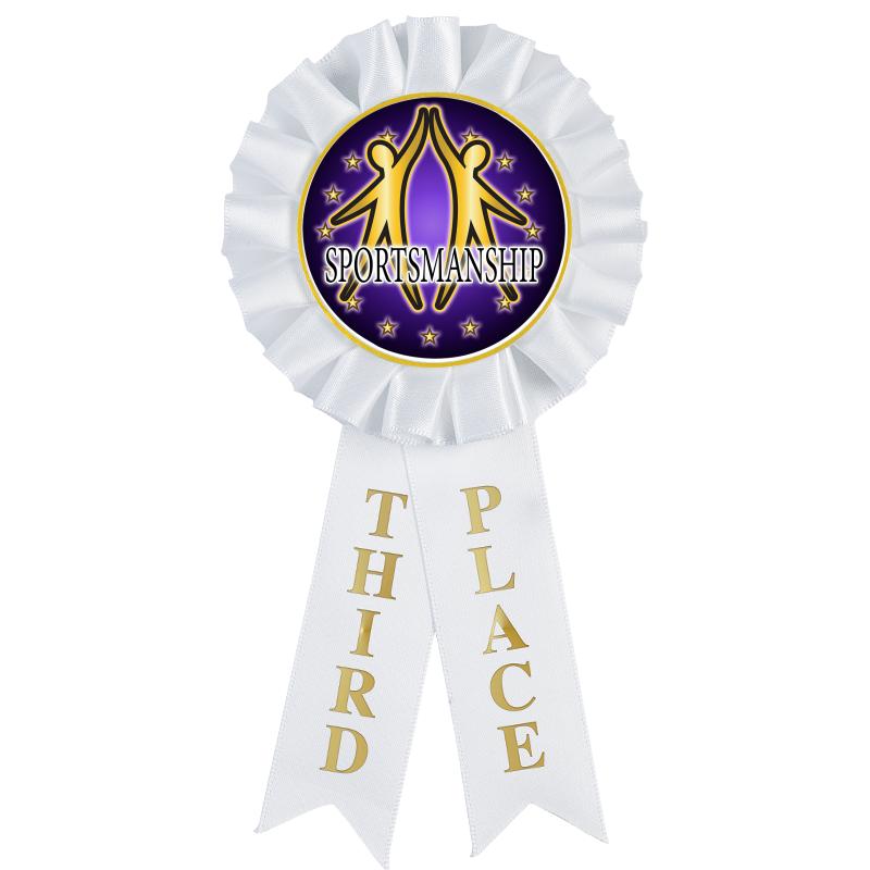 3RD PLACE MYLAR ROSETTES