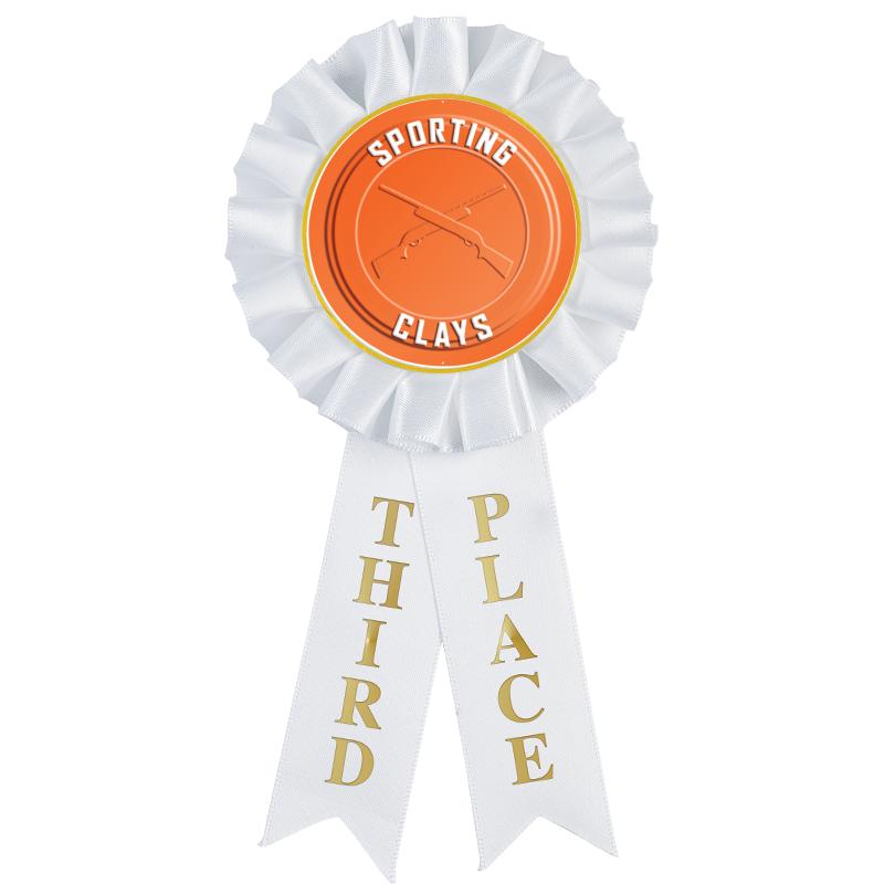 3RD PLACE MYLAR ROSETTES