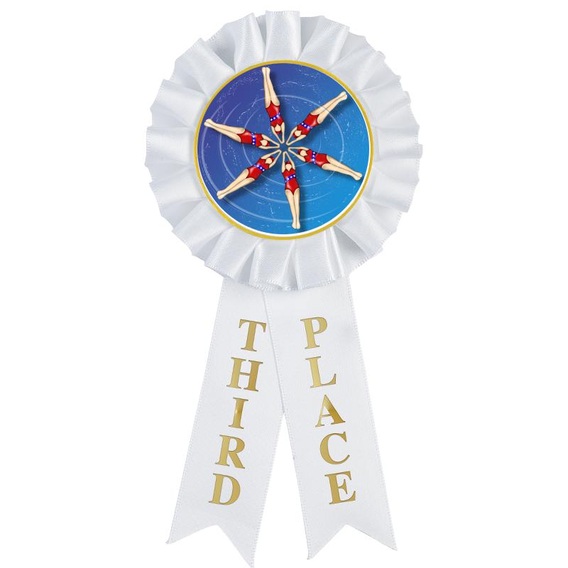 3RD PLACE MYLAR ROSETTES