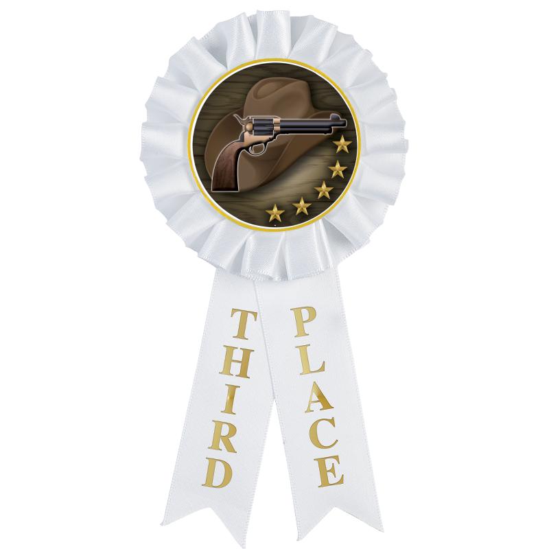 3RD PLACE MYLAR ROSETTES