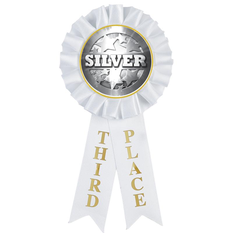 3RD PLACE MYLAR ROSETTES