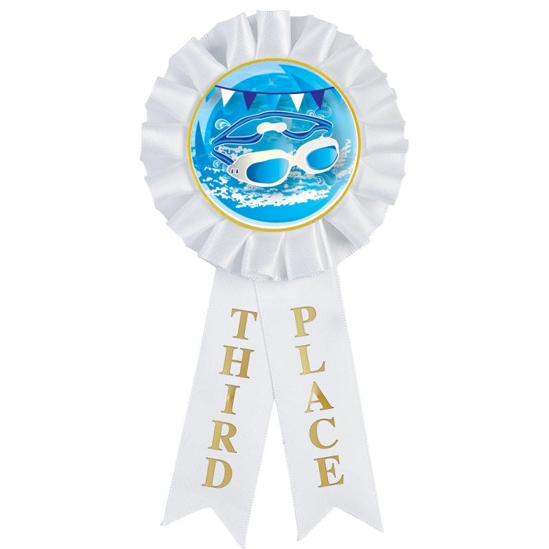 3RD PLACE MYLAR ROSETTES