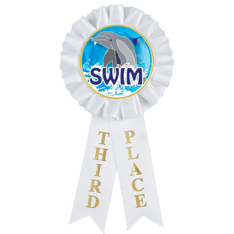 3RD PLACE MYLAR ROSETTES