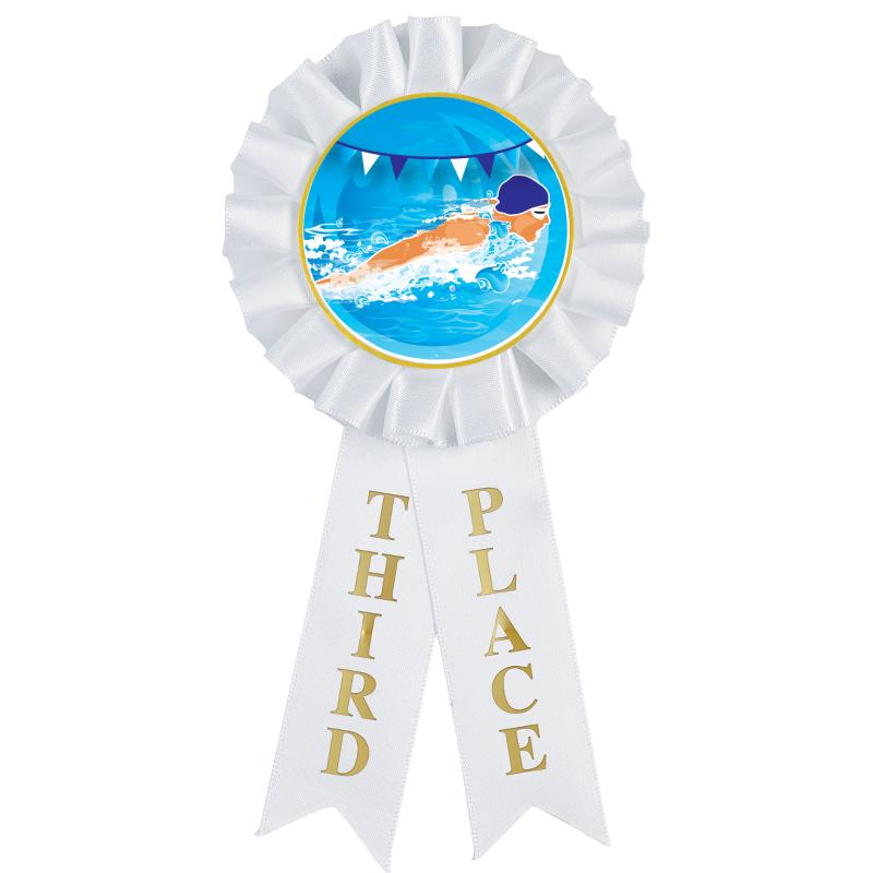 3RD PLACE MYLAR ROSETTES