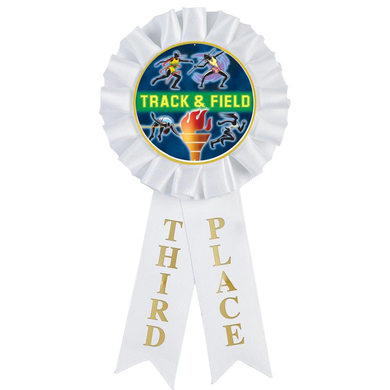 3RD PLACE MYLAR ROSETTES