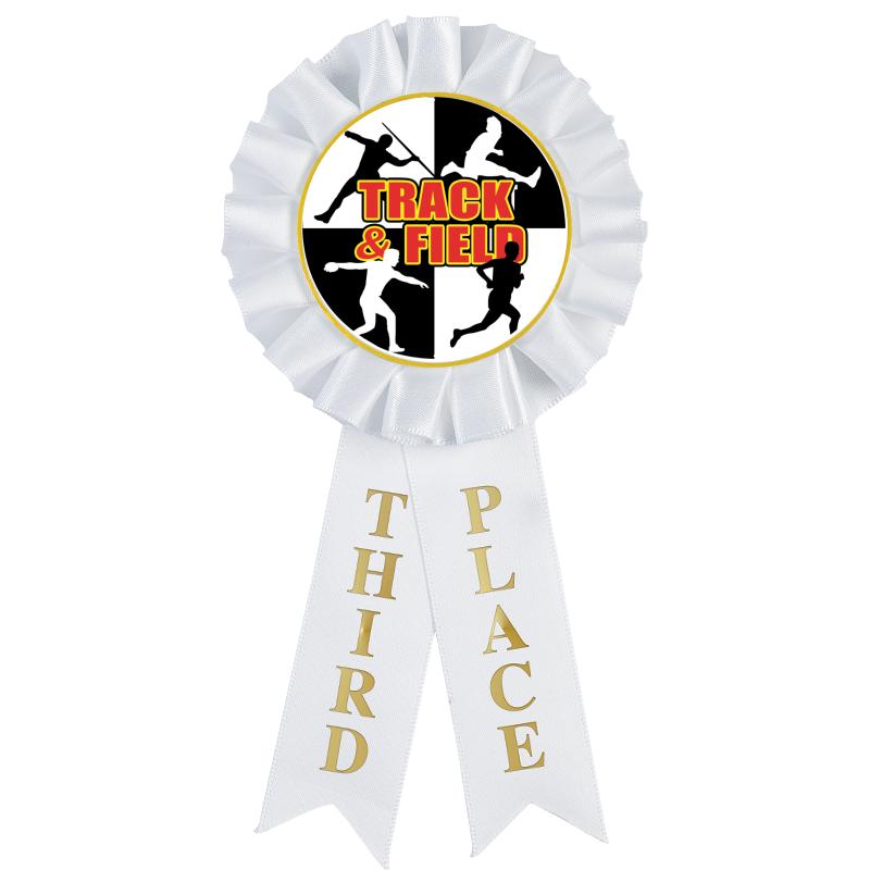 3RD PLACE MYLAR ROSETTES