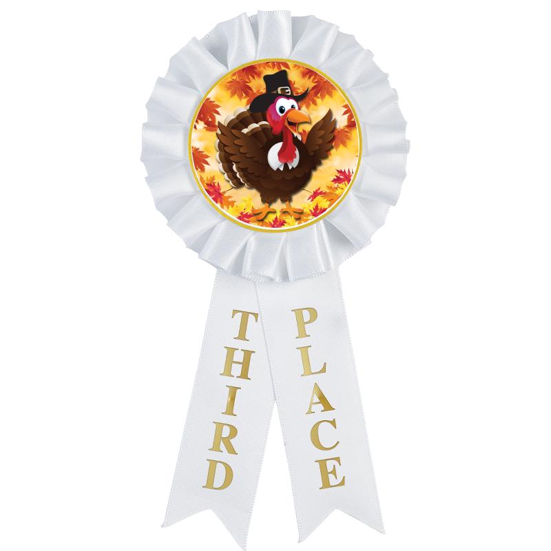3RD PLACE MYLAR ROSETTES