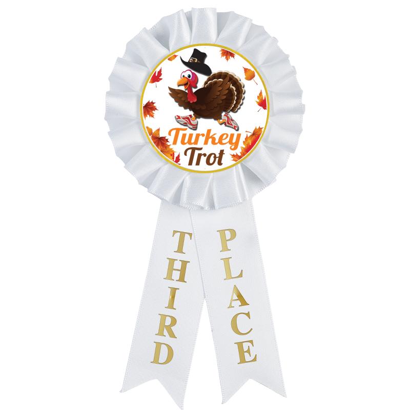 3RD PLACE MYLAR ROSETTES