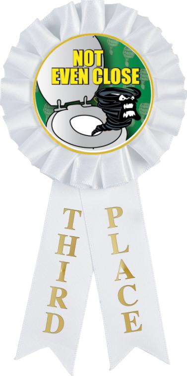 3rd Place Rosette Fantasy Baseball Ribbon