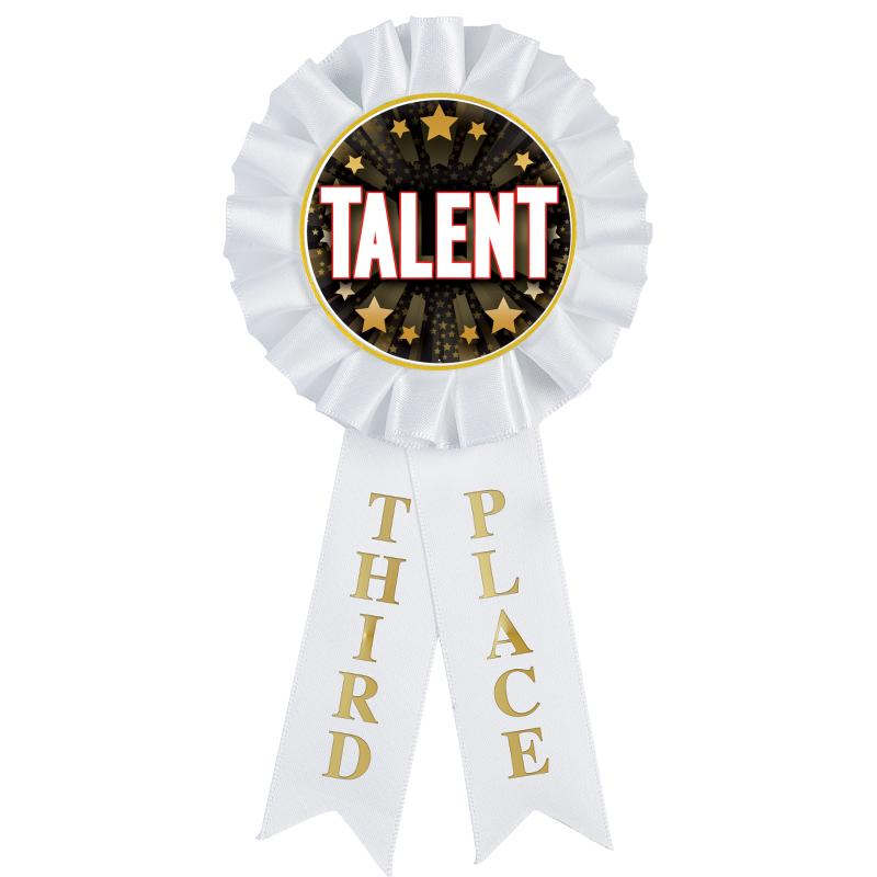 3RD PLACE MYLAR ROSETTES