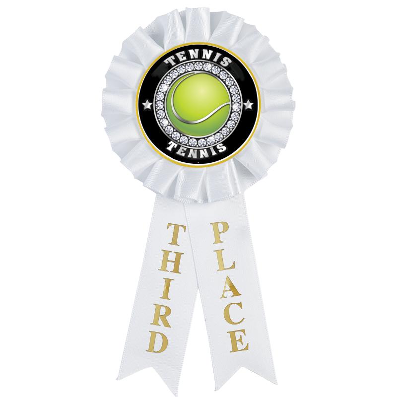 3RD PLACE MYLAR ROSETTES
