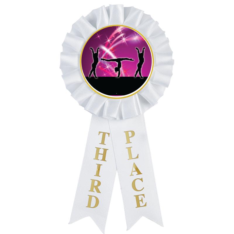 3RD PLACE MYLAR ROSETTES