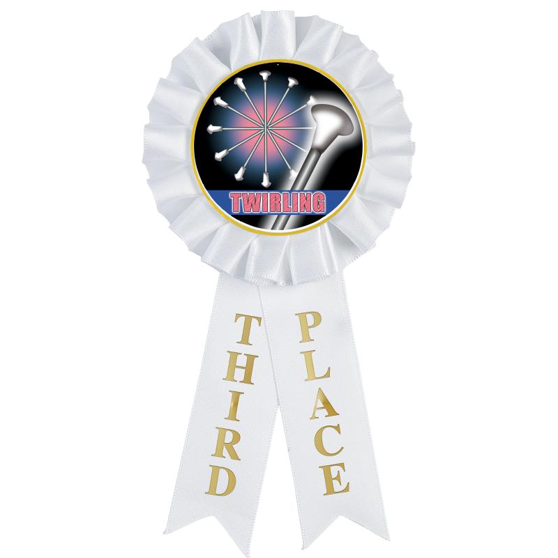 3RD PLACE MYLAR ROSETTES