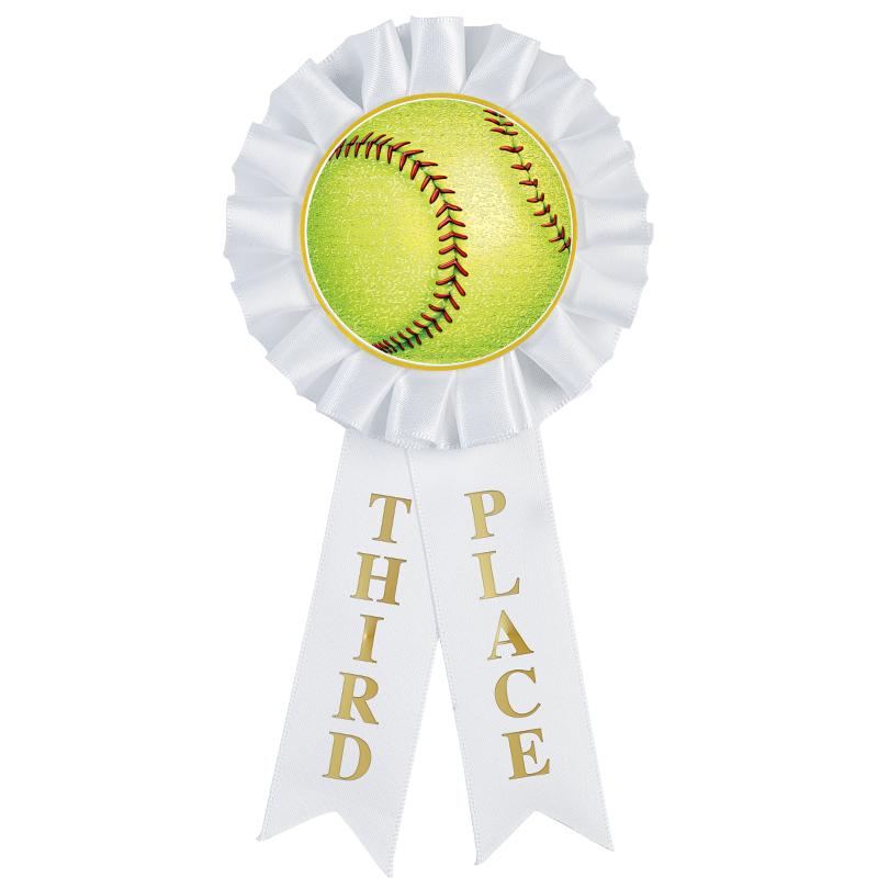 3RD PLACE MYLAR ROSETTES