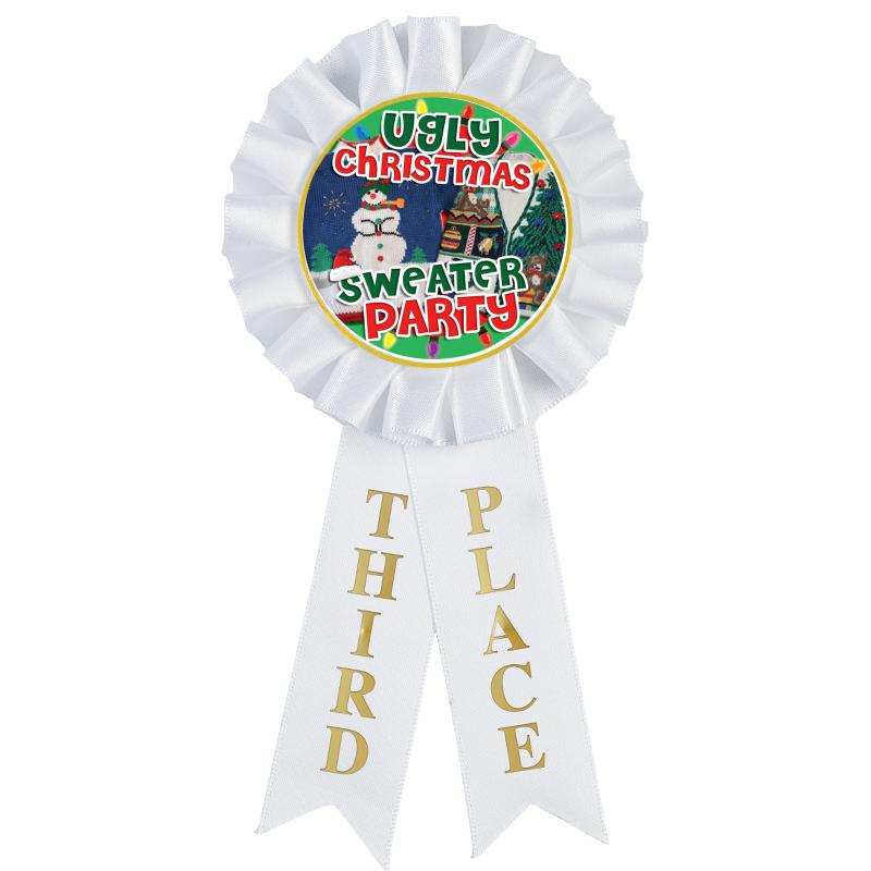 3RD PLACE MYLAR ROSETTES