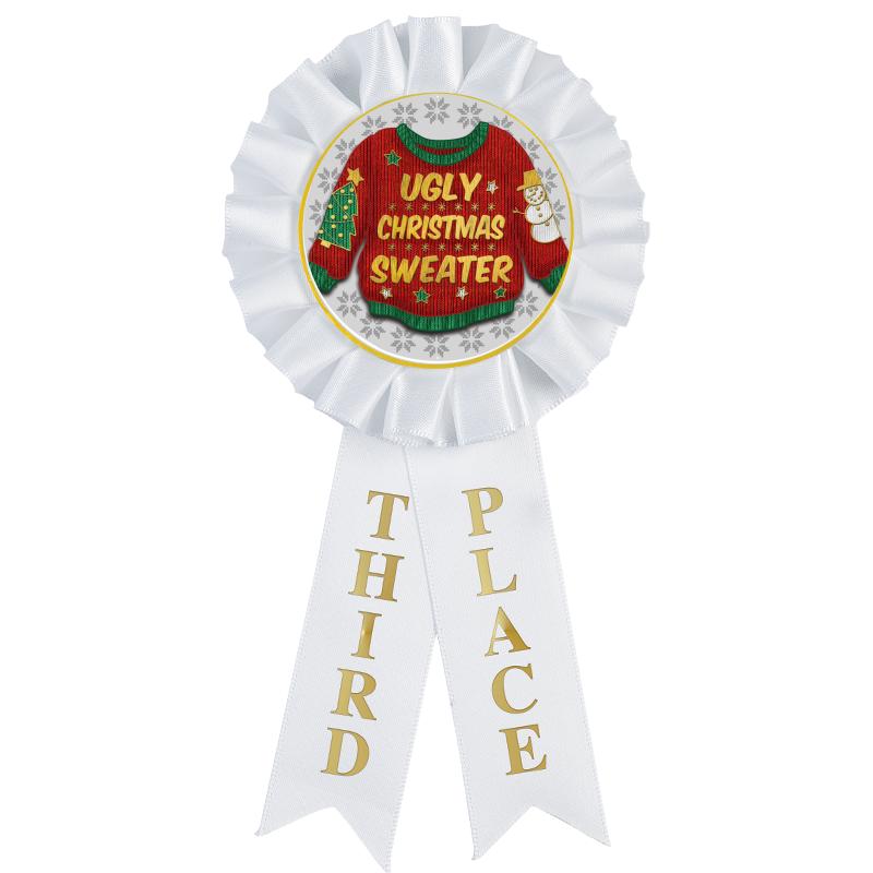 3RD PLACE MYLAR ROSETTES