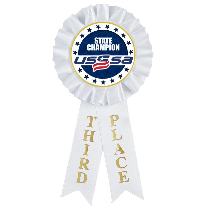 3RD PLACE MYLAR ROSETTES