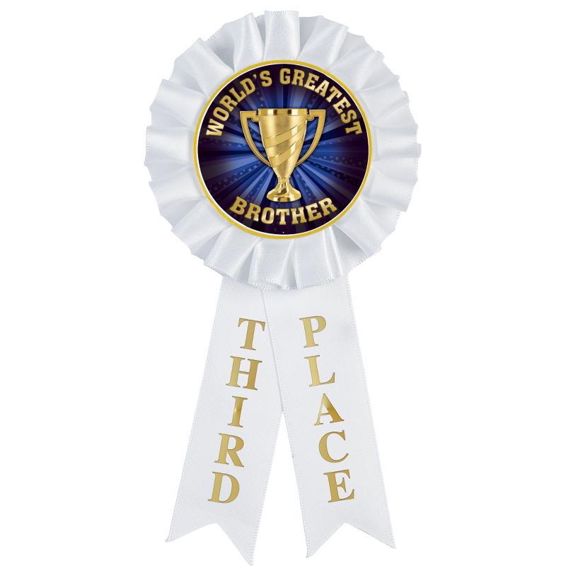 3RD PLACE MYLAR ROSETTES