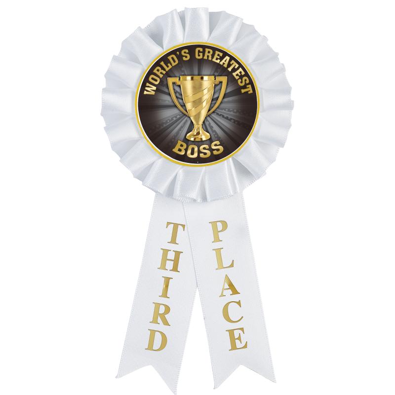 3RD PLACE MYLAR ROSETTES