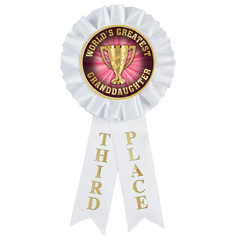 3RD PLACE MYLAR ROSETTES