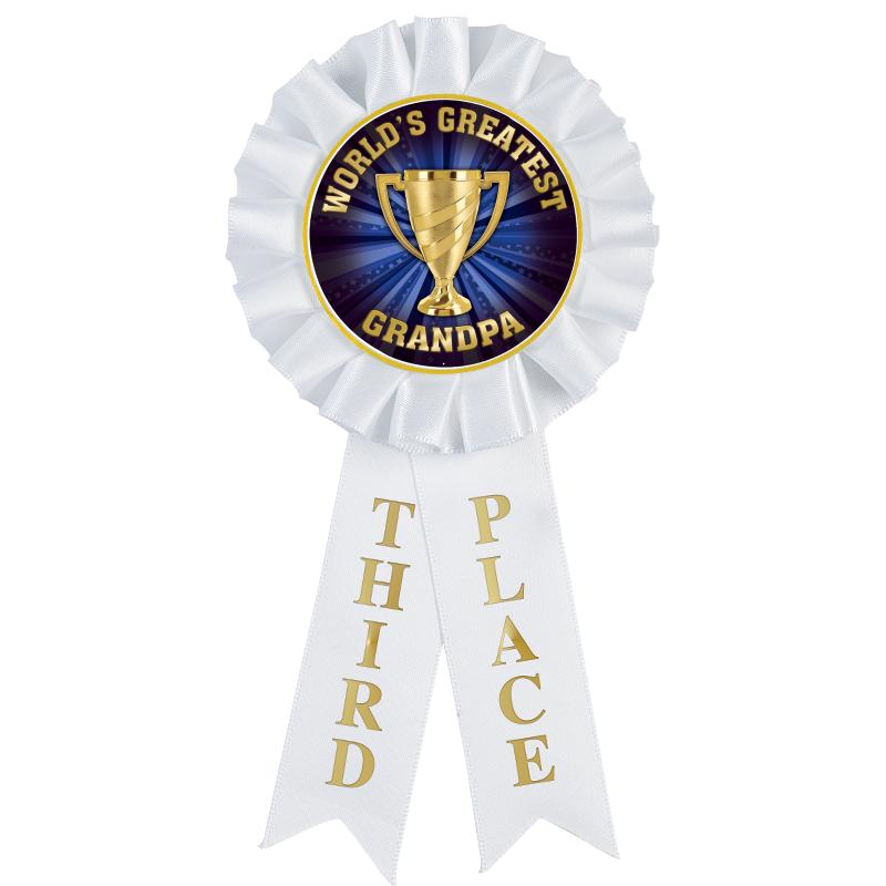 3RD PLACE MYLAR ROSETTES