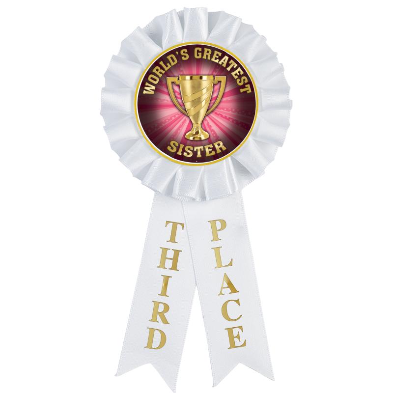 3RD PLACE MYLAR ROSETTES