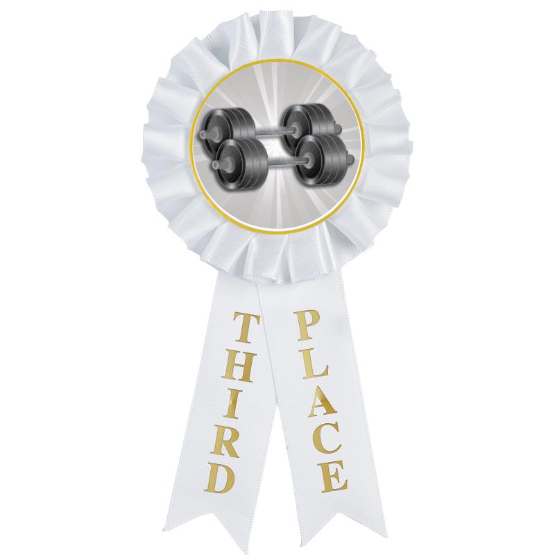 3RD PLACE MYLAR ROSETTES