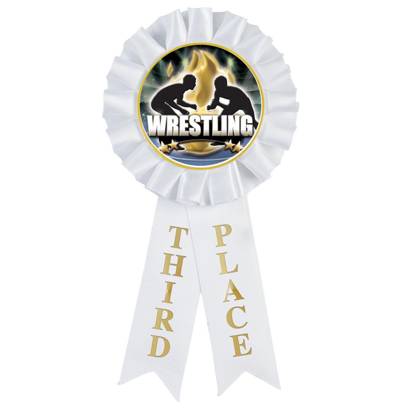 3RD PLACE MYLAR ROSETTES