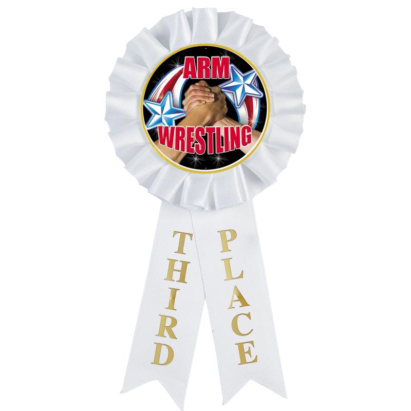 3RD PLACE MYLAR ROSETTES