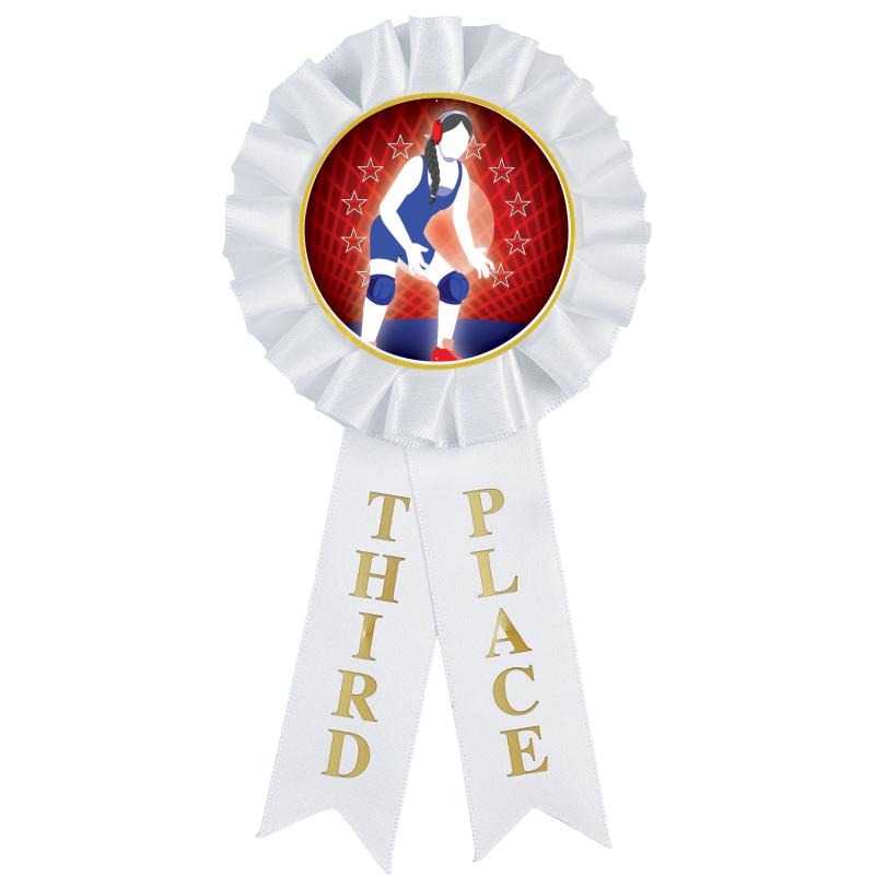 3RD PLACE MYLAR ROSETTES