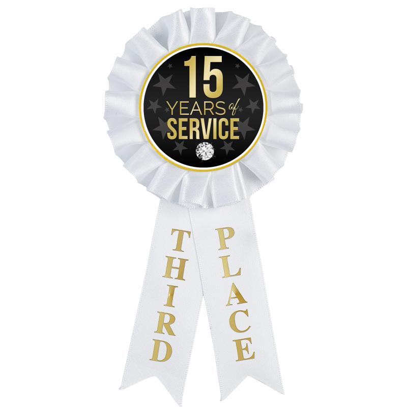 3RD PLACE MYLAR ROSETTES