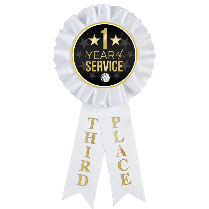 3RD PLACE MYLAR ROSETTES