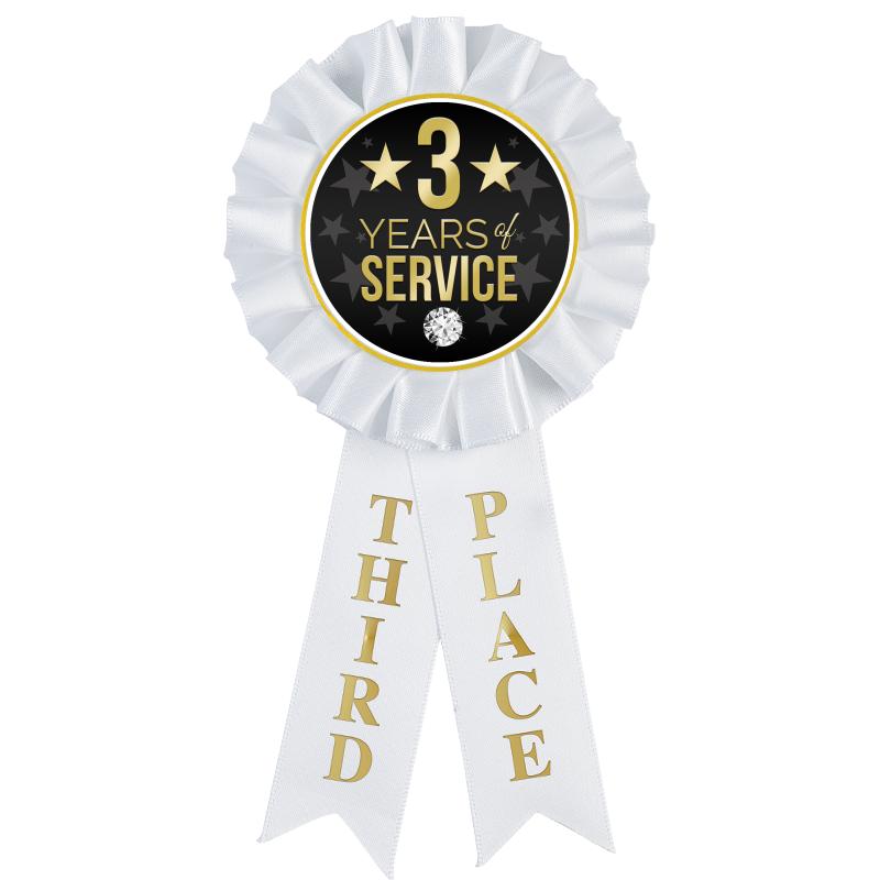 3RD PLACE MYLAR ROSETTES