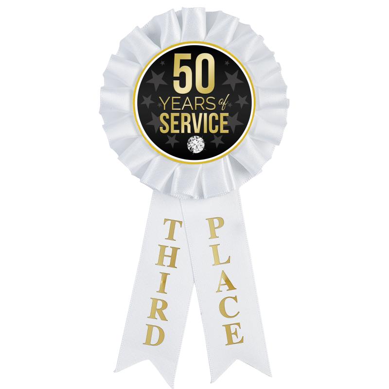 3RD PLACE MYLAR ROSETTES