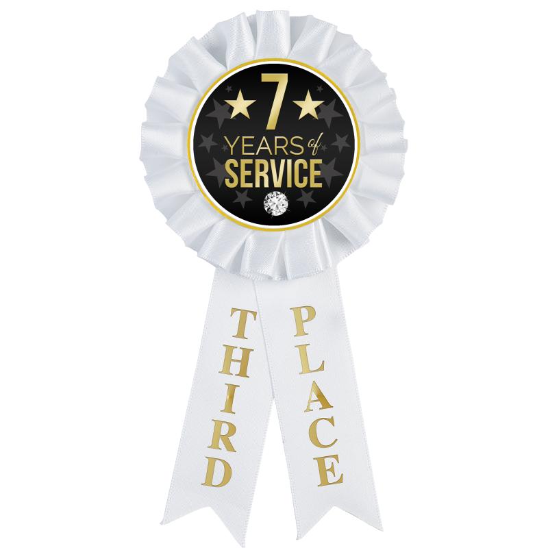 3RD PLACE MYLAR ROSETTES