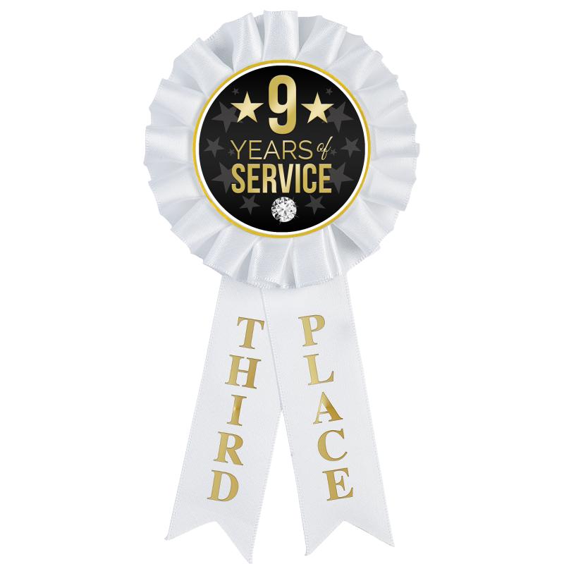 3RD PLACE MYLAR ROSETTES