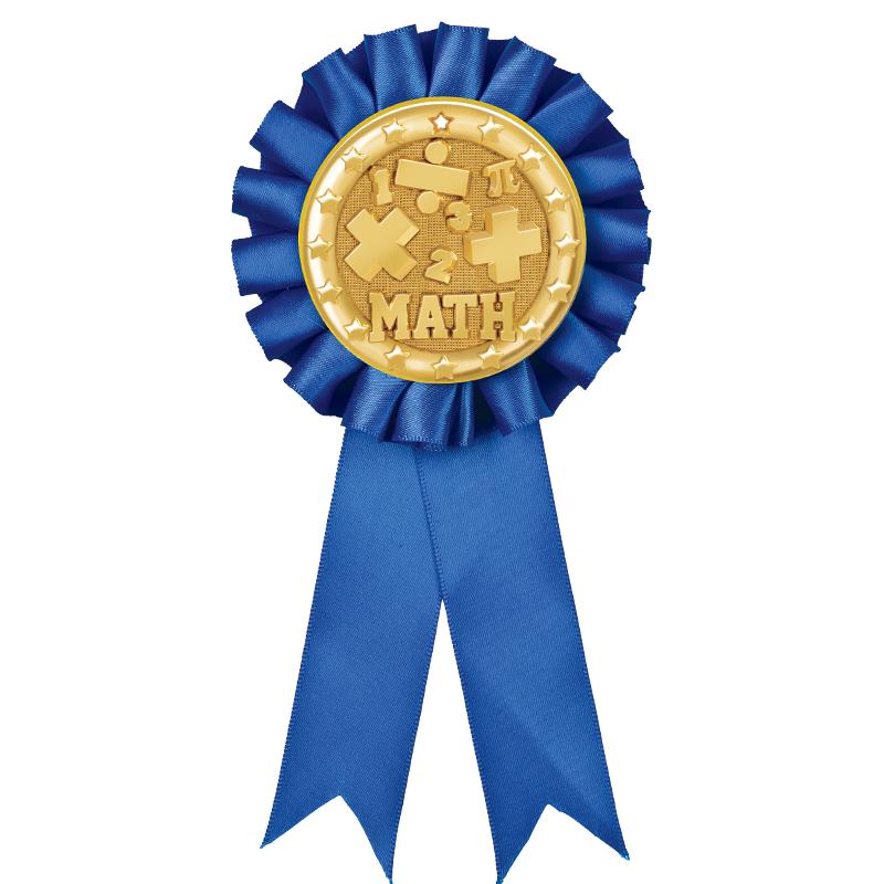BLUE MYLAR ROSETTES