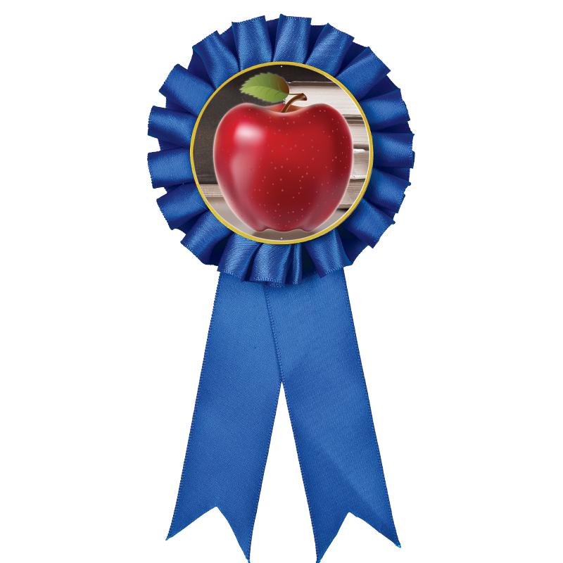 BLUE MYLAR ROSETTES